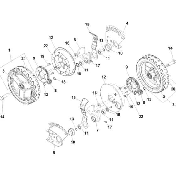 Wheel and Tyres Assembly