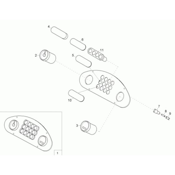 Instrument Panel for Neuson 10001
