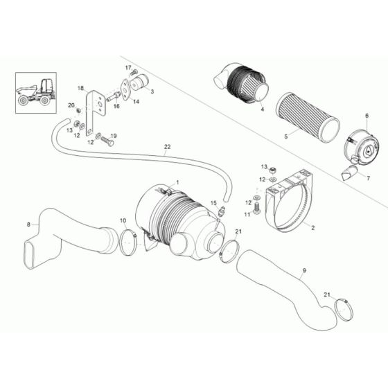 Air Cleaner for Wacker Dumper