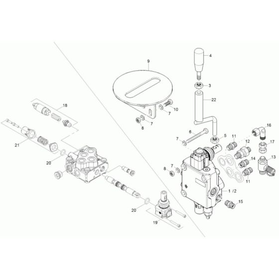 Control Valve for Wacker Dumper