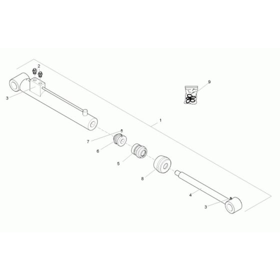 Tilt Ram Assembly Neuson 1001