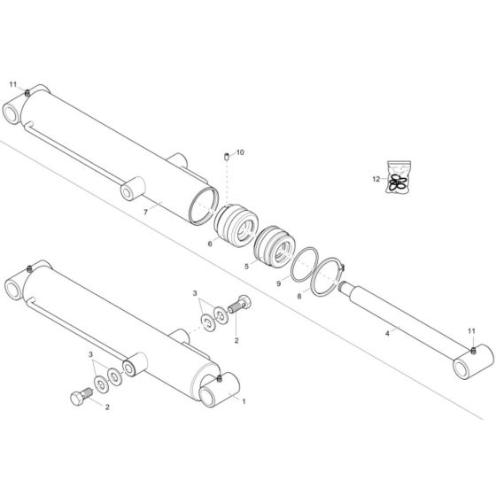 Tilt Ram Assembly Neuson 1501