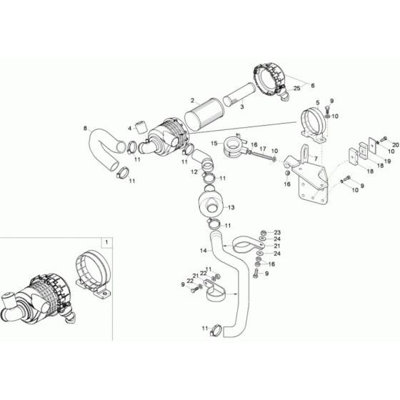 Air Cleaner for Wacker 1601