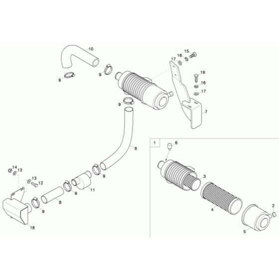 Air Cleaner Assembly Neuson 2001