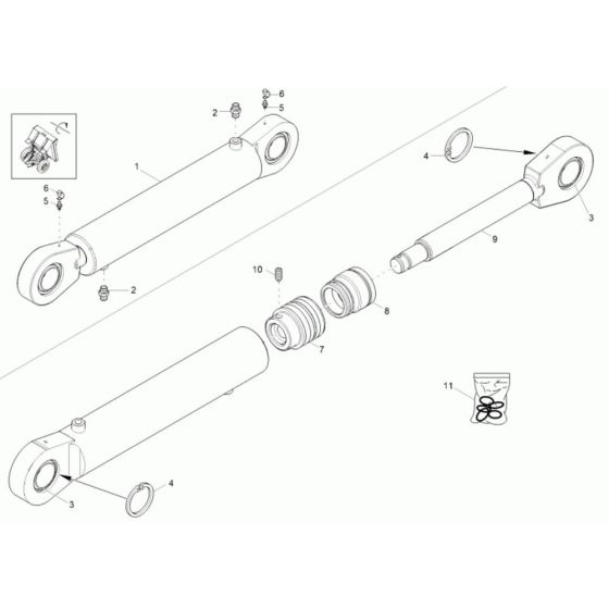 Tilt Ram Assembly
