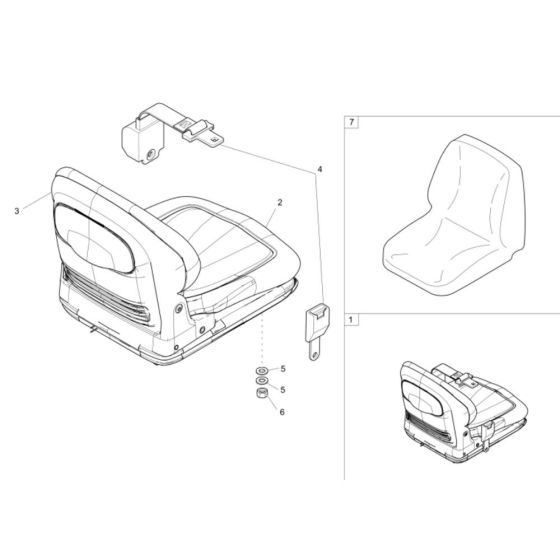 Seat Assembly for Neuson 3001