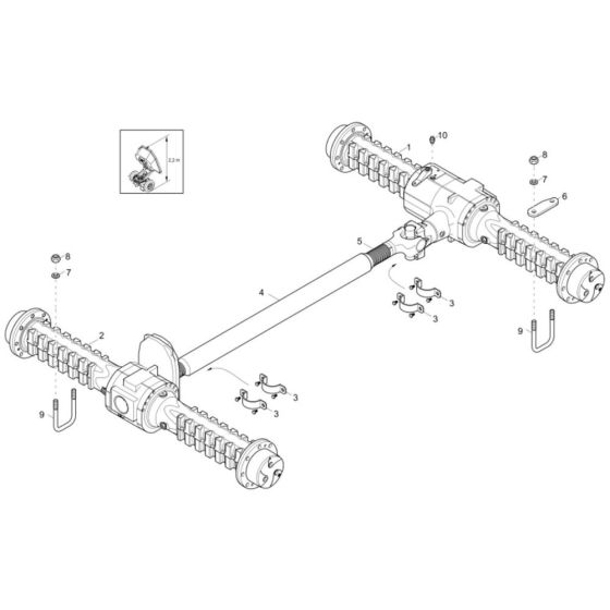 Axle Assembly for Neuson 3001