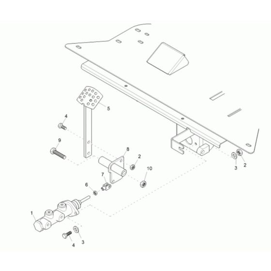 Foot Brake Assembly for Wacker 3001AE