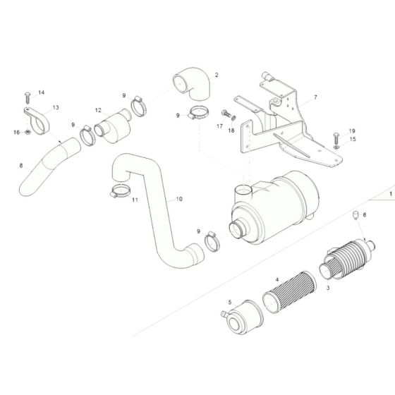 Air Cleaner for Wacker 3001AE