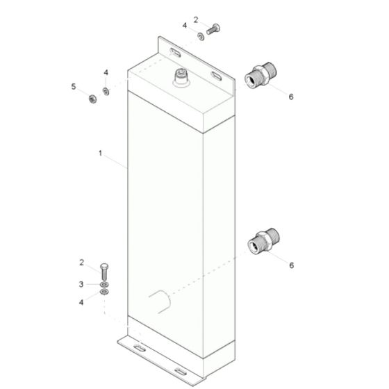 Oil Cooler Assembly for Wacker