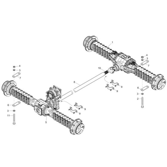 Axle Assembly for Wacker 3001AE