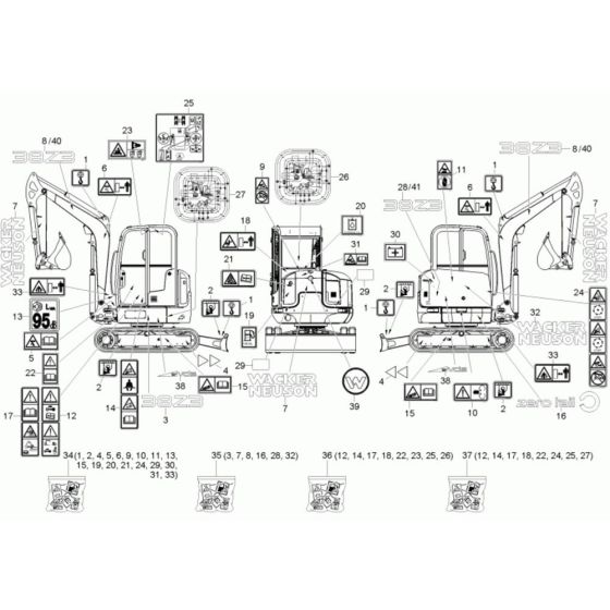 Wacker 38Z3 Decals