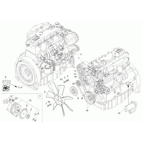 Engine Assembly for Wacker 6001