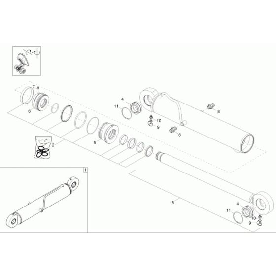 Bucket Tilt Cylinder Assembly