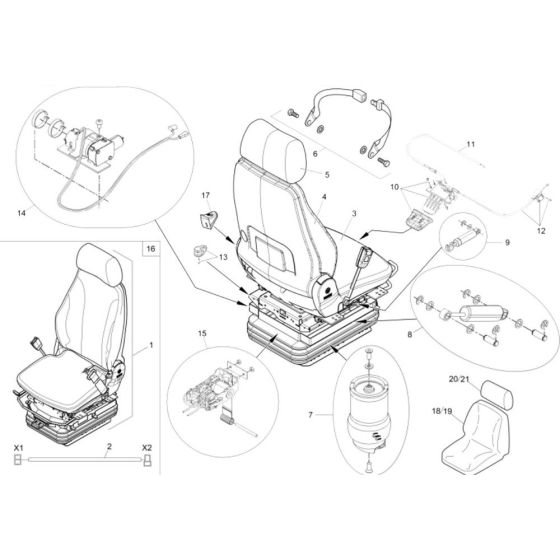 Seat Assembly for Wacker 75Z3