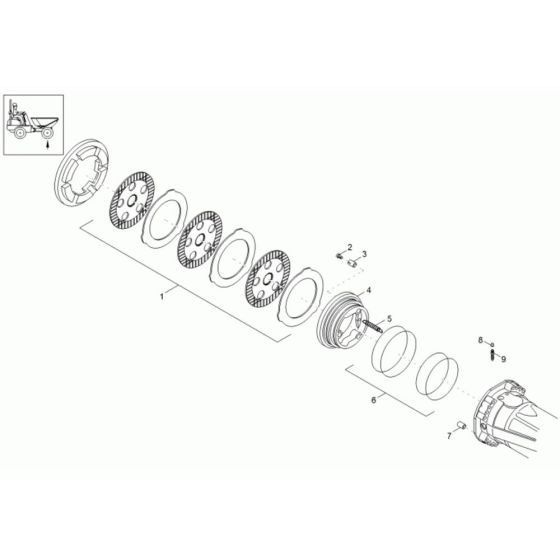 Brake Assembly for Neuson 9001