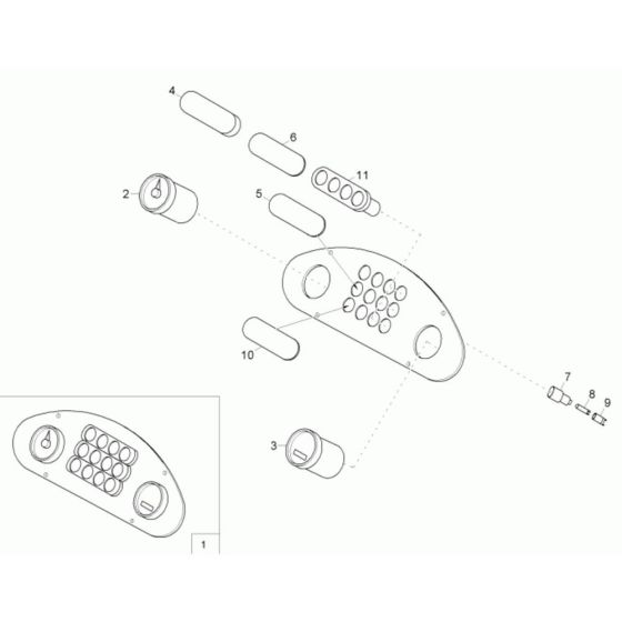 Instrument Panel for Neuson 9001