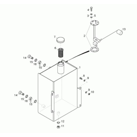 Fuel Tank Assembly Neuson 9001