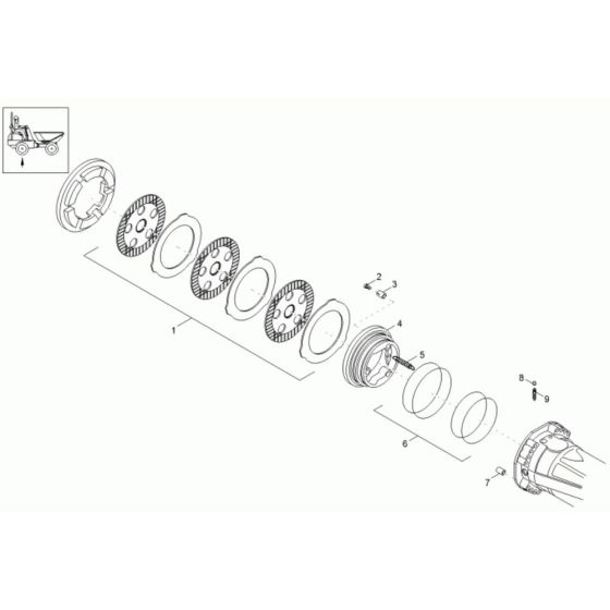 Brake Assembly for Wacker