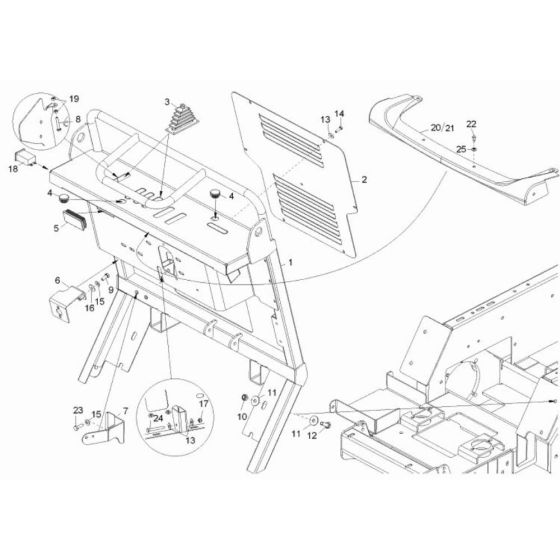Pilot Stand Assembly for Wacker DT08