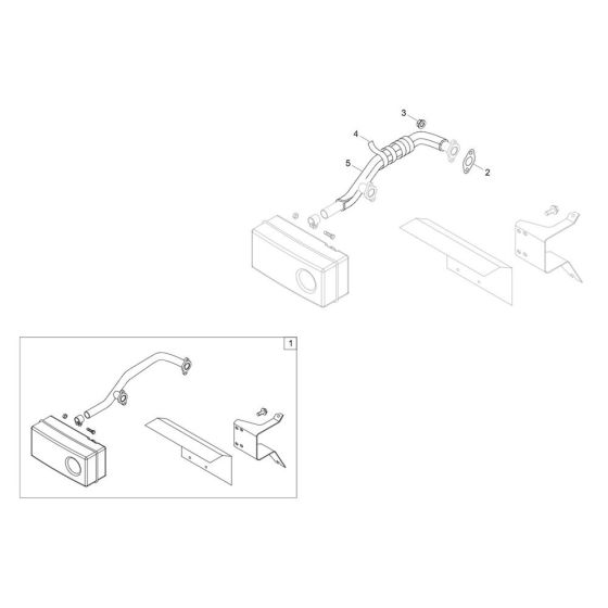 Exhaust Assembly for Wacker DT12p