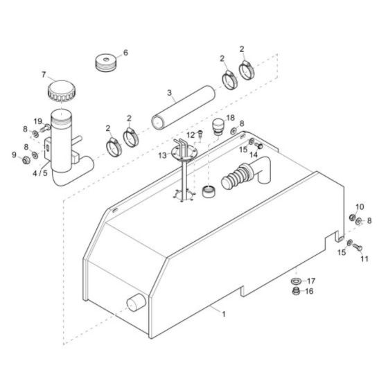 Fuel Tank Assembly for DT15