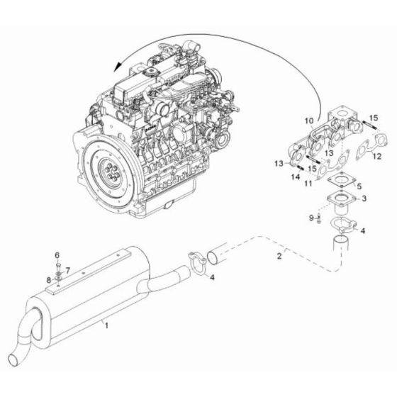 Exhaust Assembly for Wacker DT25