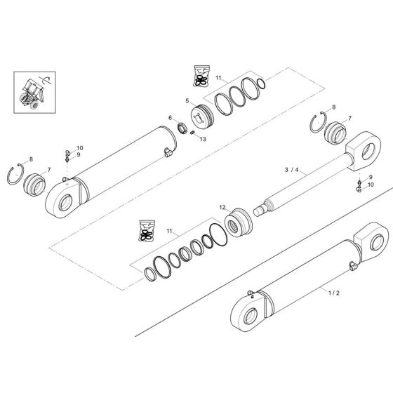 Tilt Ram Assembly