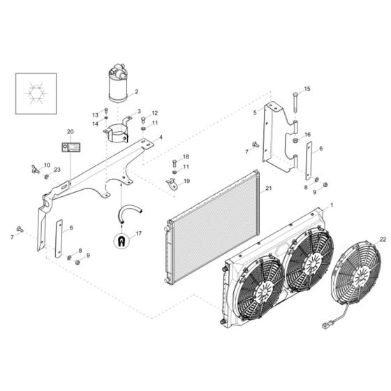 Radiator Assembly for DV60