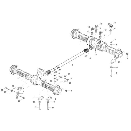 Axle Assembly for DV60 Dumper