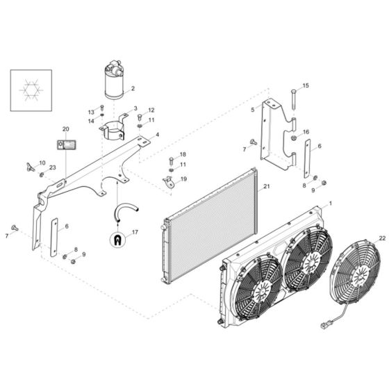 Radiator Assembly for DV90