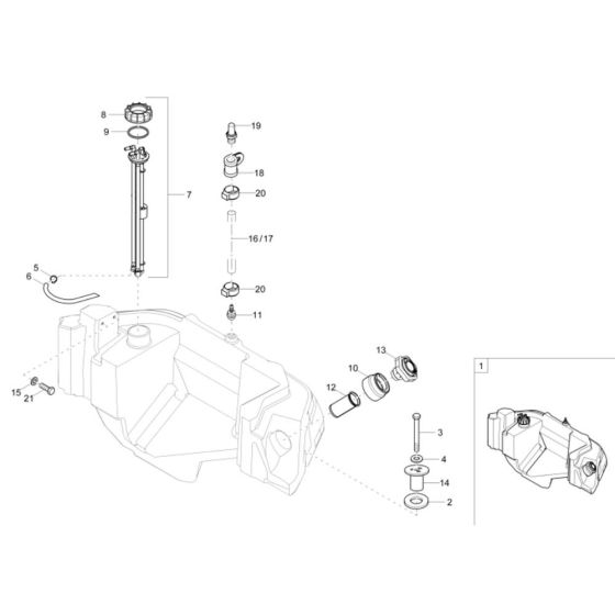 Fuel Tank Assembly for DV90