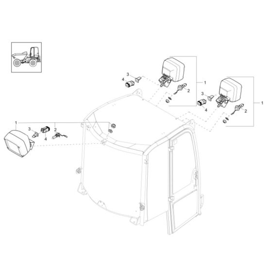 Light Assembly for DW100 Dumper