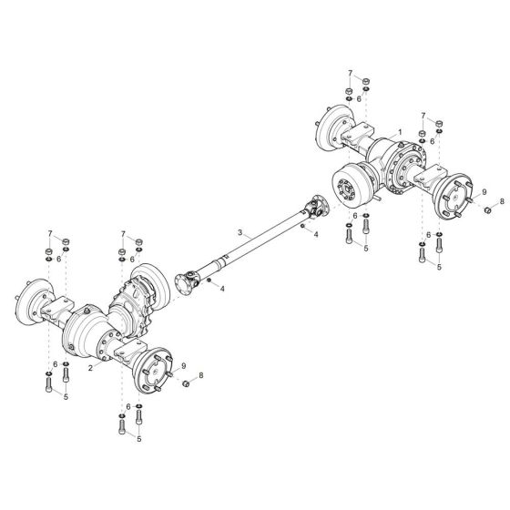 Axle Assembly for DW15e