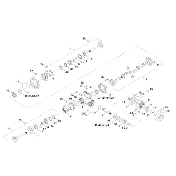 Front Axle for Wacker DW15e