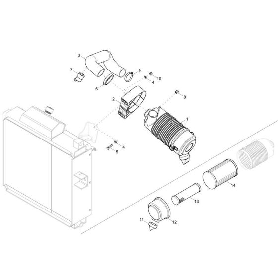 Air Cleaner for Wacker DW20-2