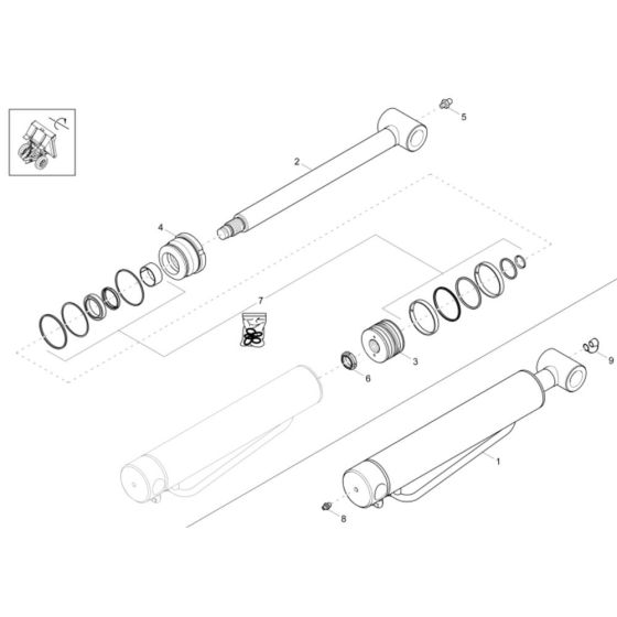 Tilt Ram Assembly