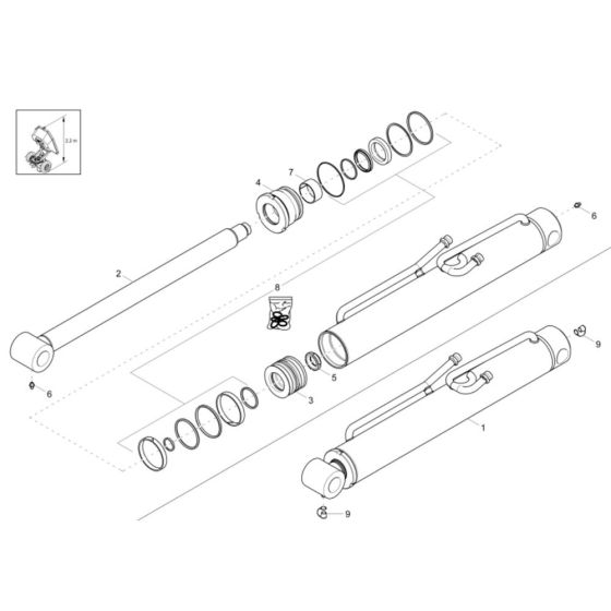 Tilt Ram Assembly