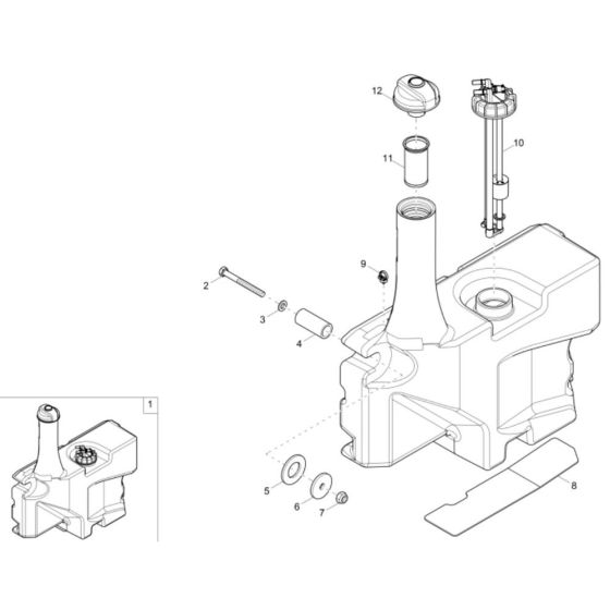 Fuel Tank Assembly for DW20