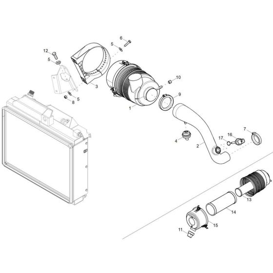 Air Cleaner for Wacker DW40-2