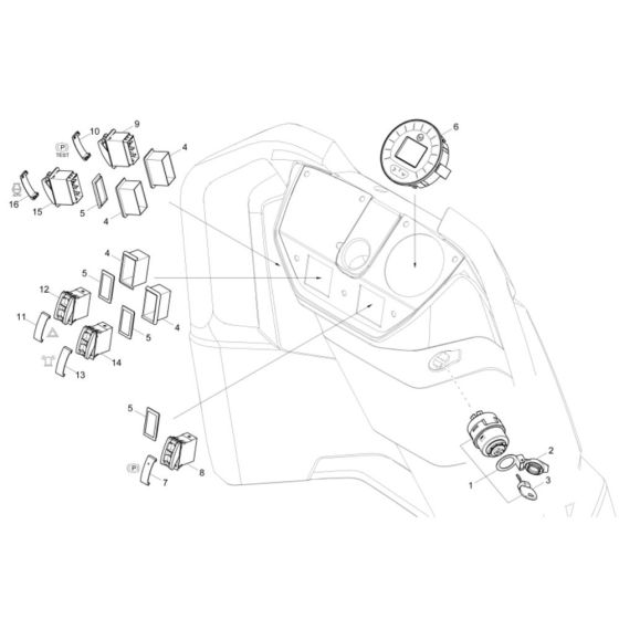 Instrument Panel for Wacker DW40