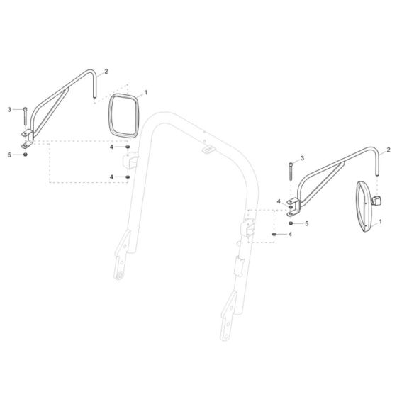 Mirror Assembly for DW40 Dumper