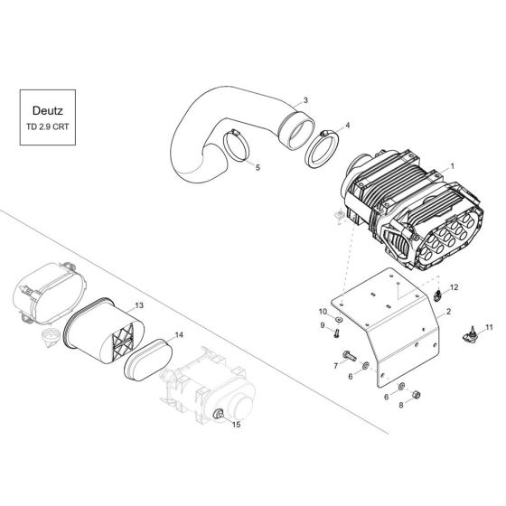 Air Cleaner for Wacker DW50-2