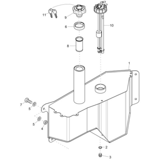 Fuel Tank Assembly for DW50