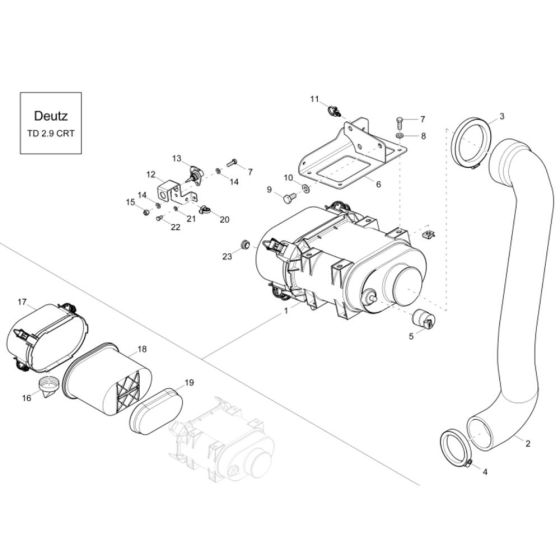 Air Cleaner for Wacker DW60-2