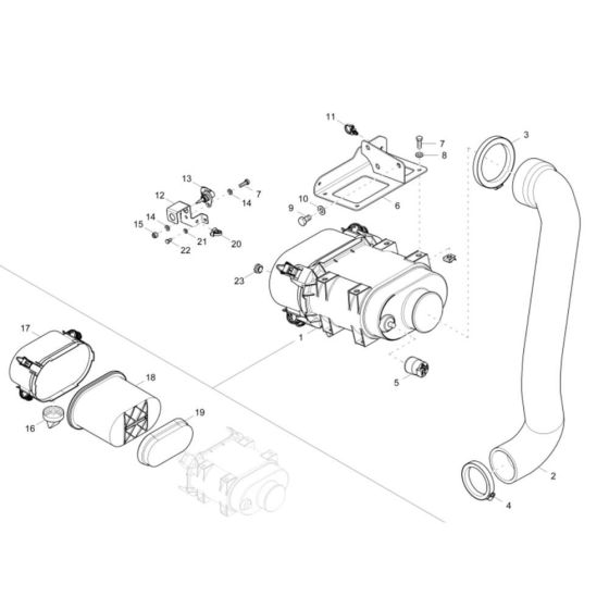 Air Cleaner for Wacker DW90-2