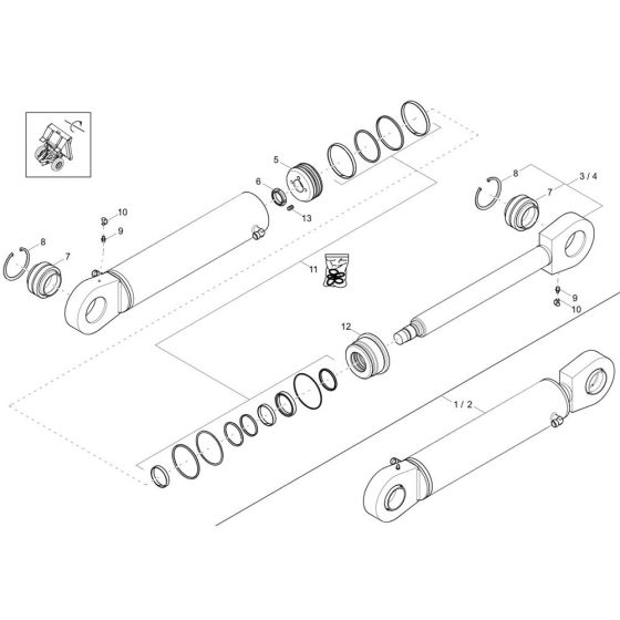 Tilt Ram Assembly