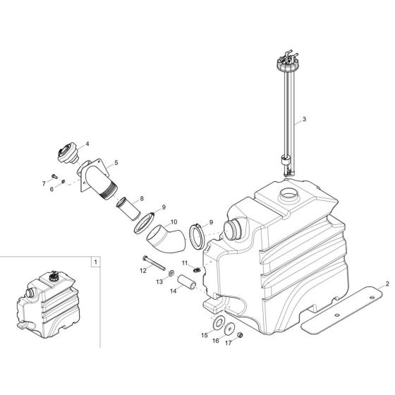 Fuel Tank Assembly for DW90-2