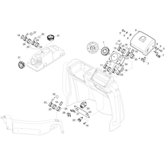 Instrument Panel for DW90 Dumper
