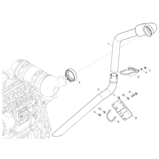 Exhaust Assembly for DW90-3